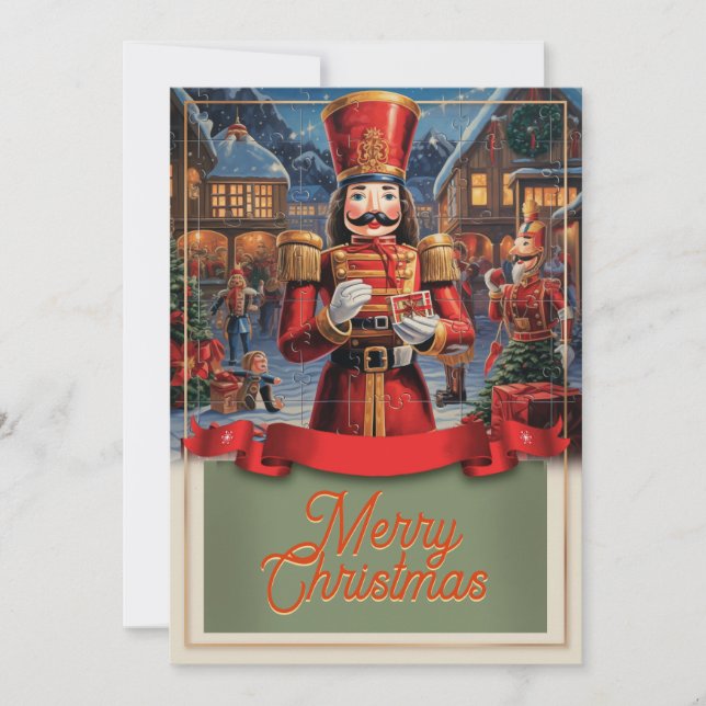 Nutcracker Christmas Holiday Card (Front)
