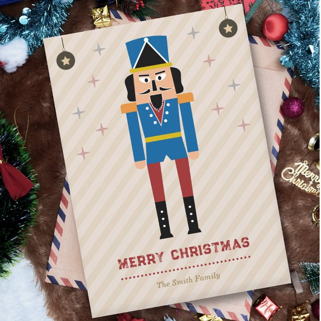 Nutcracker Christmas Holiday Card (Nutcracker Christmas Card)