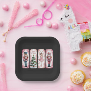 Nutcracker Christmas Holiday Party Gift Festive  Paper Plate