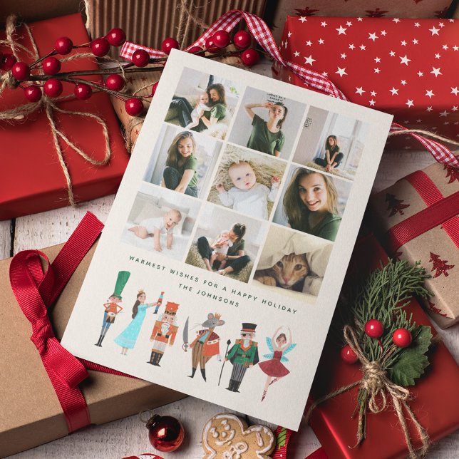 Nutcracker | Christmas Holiday | Photo Card (Nutcracker traditional classic Christmas Photo greeting card)