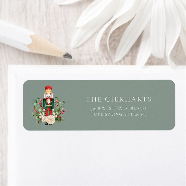 Nutcracker Christmas Holiday Return Address Label (Insitu)