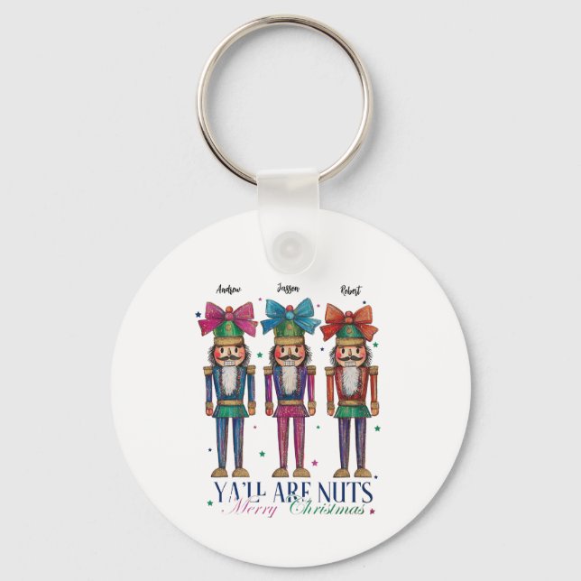 Nutcracker Christmas Key Ring (Front)
