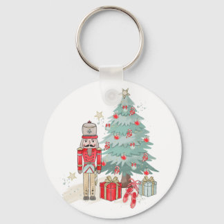 Nutcracker Christmas Keychain