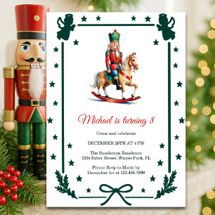 Nutcracker Christmas Kids Birthday Party Invitation