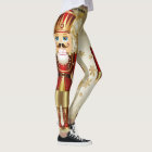 Nutcracker Christmas Leggings Gold Snow
