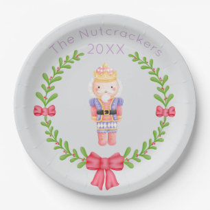 Nutcracker Christmas Paper Plate