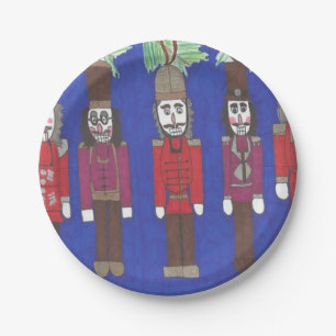 Nutcracker Christmas Paper Plate