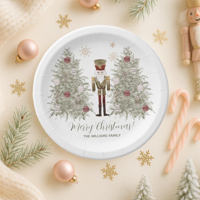 Nutcracker Christmas  Paper Plate (Creator Uploaded)