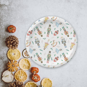 Nutcracker Christmas Paper Plate