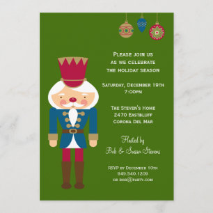 Nutcracker Christmas Party Invitation