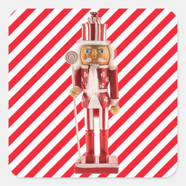  Nutcracker Christmas Personalise Envelope Sticker (Front)