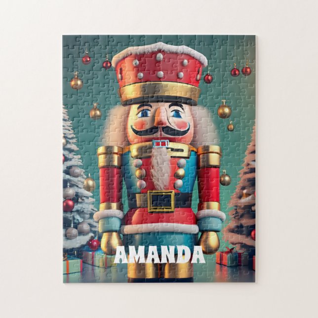 Nutcracker Christmas Personalised Kids Jigsaw Puzzle (Vertical)