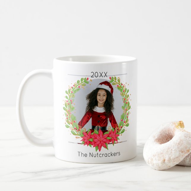 Nutcracker Christmas Photo Coffee Mug (With Donut)