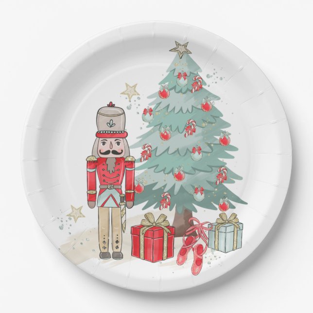 Nutcracker Christmas Plate (Front)