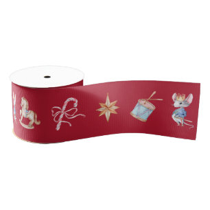 Nutcracker Christmas Ribbon Grosgrain Ribbon