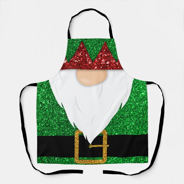 Nutcracker Christmas Soldier Holiday Gnome Apron (Front)