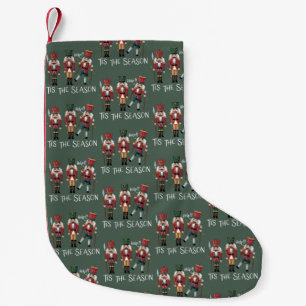 Nutcracker Christmas Tis the Season Group Xmas  Small Christmas Stocking