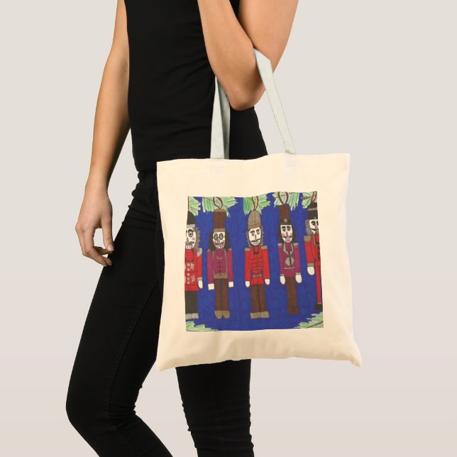 Nutcracker Christmas Tote Bag (Front (Product))