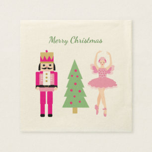 Nutcracker, Christmas tree, Ballerina Napkin