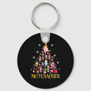 Nutcracker Christmas Tree Ballet Dance Women Kids  Key Ring