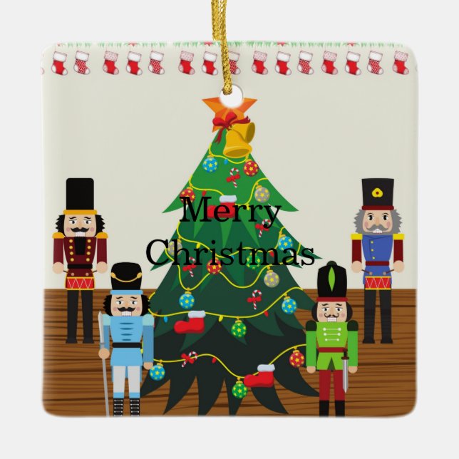 Nutcracker Christmas Tree Ornament (Front)