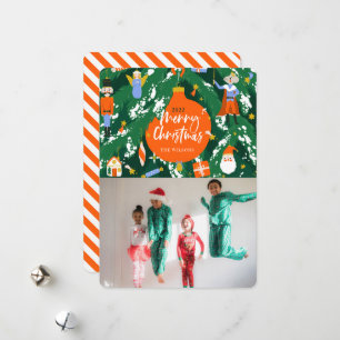 Nutcracker Christmas Tree Photo Holiday Card