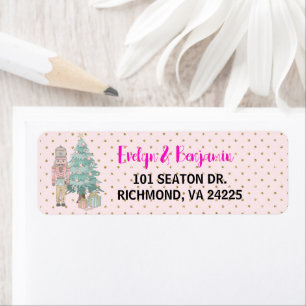 nutcracker christmas tree return address labels