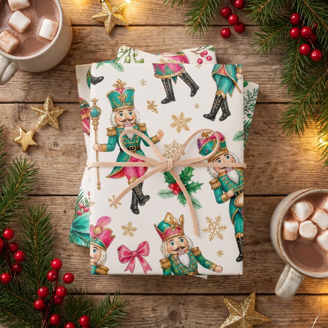 Nutcracker Christmas Watercolor Wrapping Paper (Creator Uploaded)