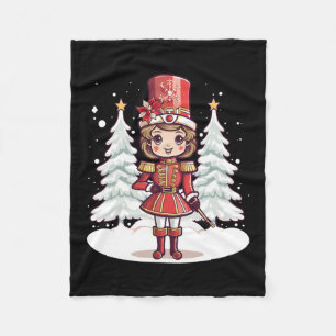 Nutcracker Christmas Women Girls Kids Themed Xmas Fleece Blanket