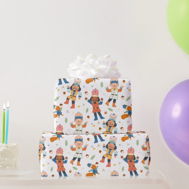 Nutcracker Christmas  Wrapping Paper (Party Gifts)