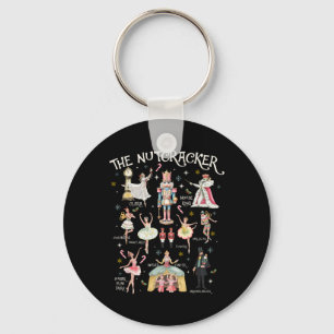 Nutcracker Christmas Xmas Family Matching Pajamas Key Ring