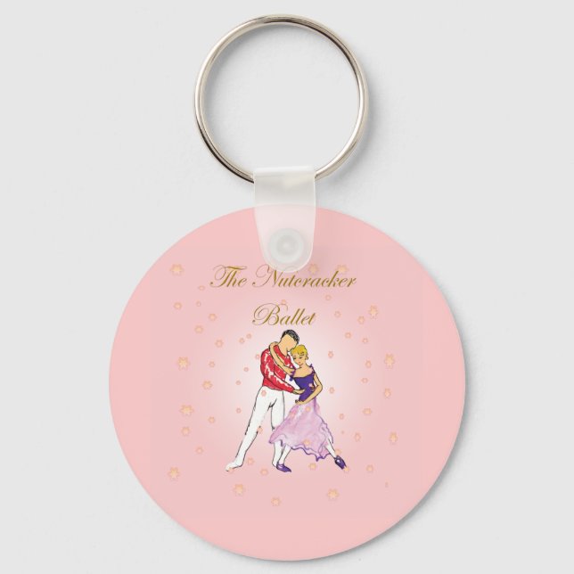 nutcracker-clara and her prince(pink) key ring (Front)