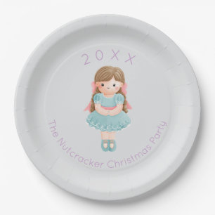 Nutcracker Clara Christmas Paper Plate