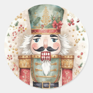 Nutcracker Classic Round Sticker