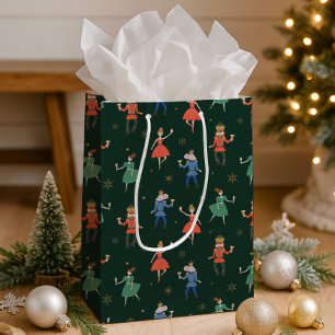 Nutcracker Cocktail Party Christmas Medium Gift Bag