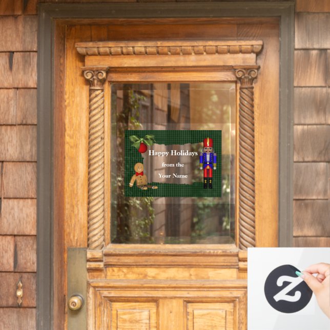 Nutcracker Cookie Christmas Holiday Personalised (Home Door)