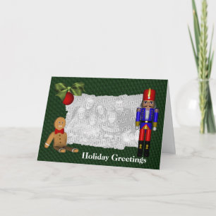 Nutcracker Cookie Christmas Holiday Photo Card