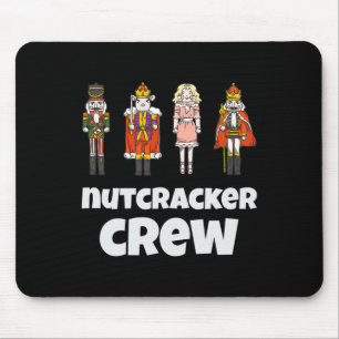 Nutcracker Crew Family Matching Xmas Boys Men Sant Mouse Pad