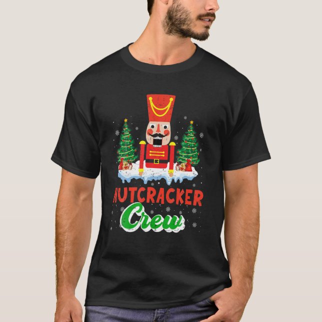 Nutcracker Crew Funny Matching Family Christmas Pa T-Shirt (Front)
