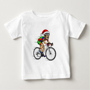 Nutcracker Cyclist Christmas Bicycle Xmas Sport  Baby T-Shirt