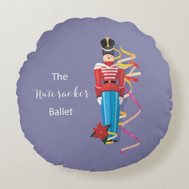 Nutcracker Dance Ballet Performance Congratulation Round Cushion (Front)
