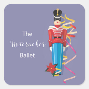 Nutcracker Dance Ballet Performance Congratulation Square Sticker