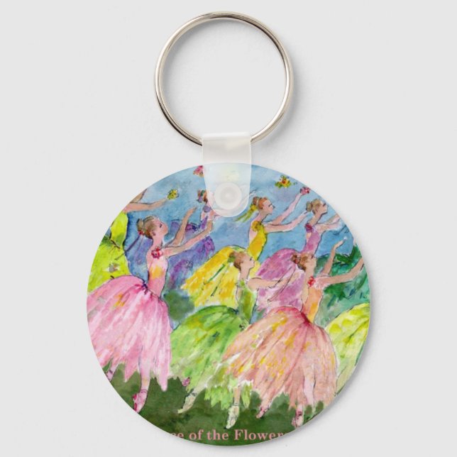 Nutcracker Dance of the Flowers Key Ring (Front)