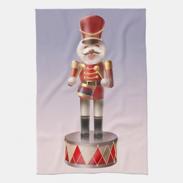 Nutcracker Dog Soldier Tea Towel (Vertical)