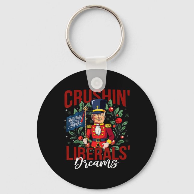 Nutcracker Donald Trump The 47th President Funny H Key Ring (Front)
