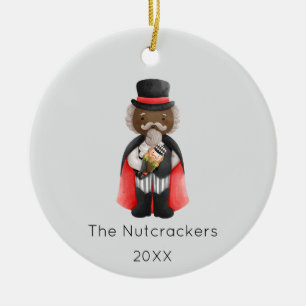 Nutcracker Drosselmeyer Christmas Photo Ceramic Ornament