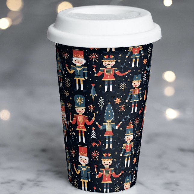 Nutcracker Elegance Festive Pattern Collection Paper Cups (Creator Uploaded)