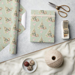 Nutcracker Fairy Story Christmas Tree Wrapping Paper