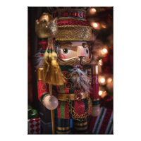 Nutcracker Figure Christmas Wall Art Print
