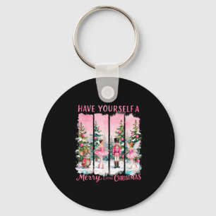 Nutcracker Friends Snow Globe Nk Coquette Bow Chri Key Ring